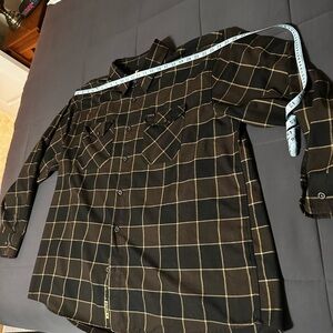 DIXXON Black and Brown Plaid Shirt